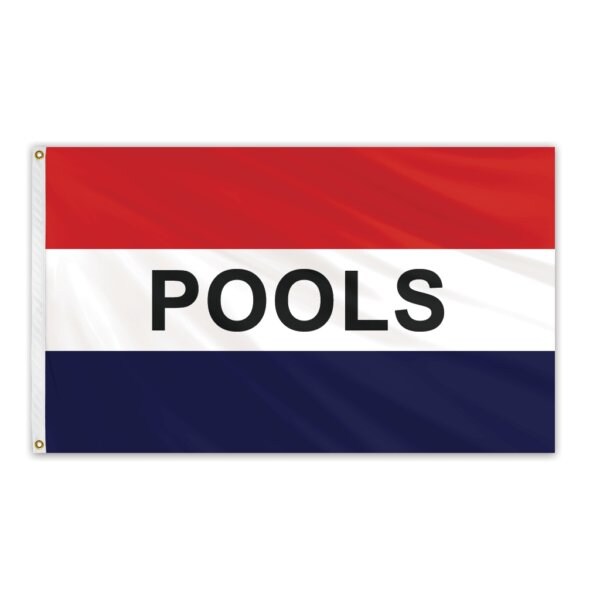 Global Flags Unlimited Pools Message Flag 3'x5' Standard Flag 204909 - main